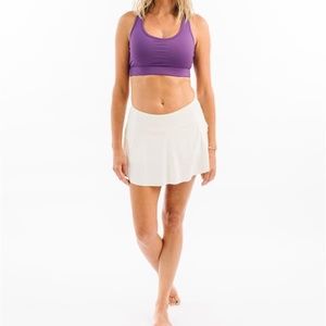 NWT White Grand Slam Skirt